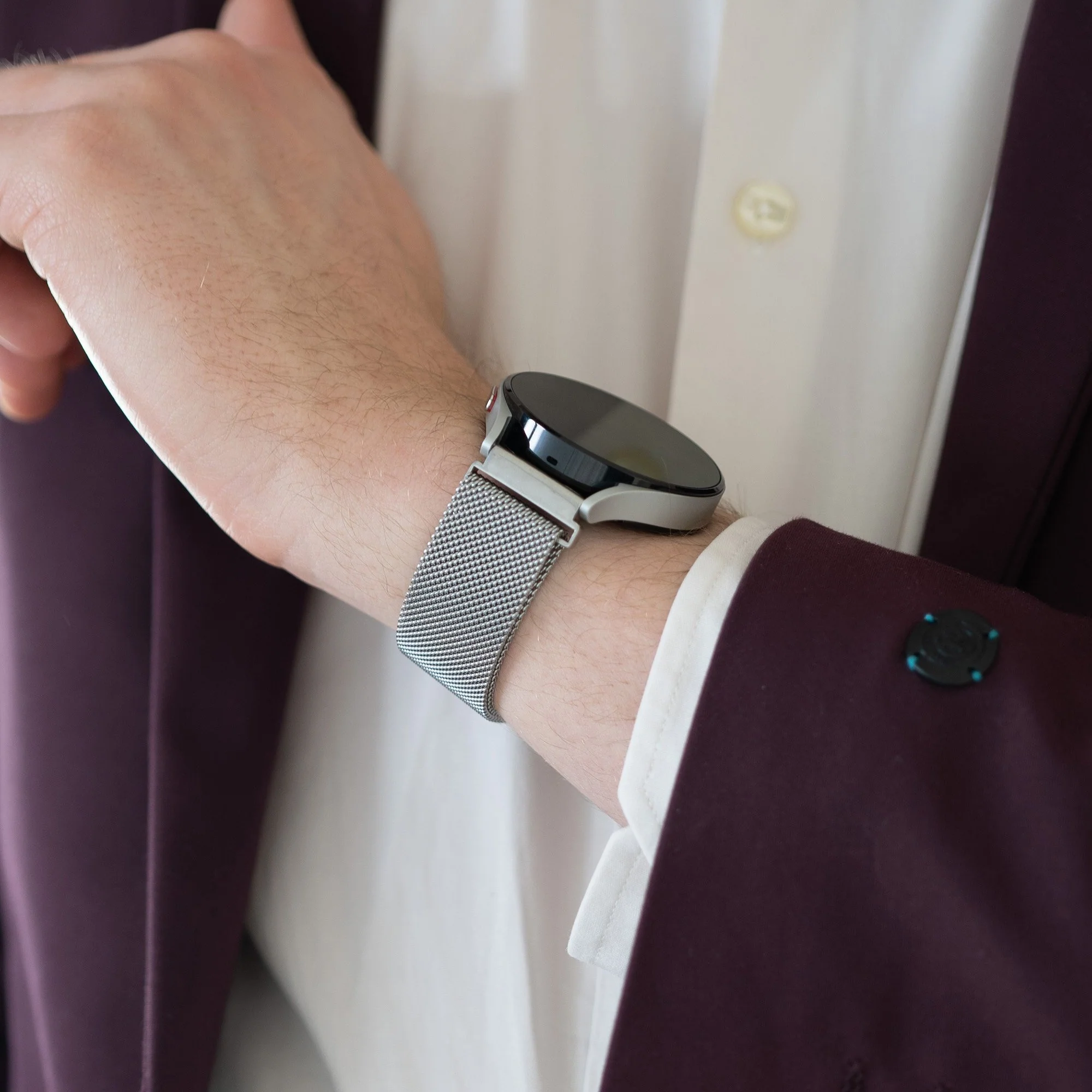 Bandz Gard Pro Ultra 2+ Milanese Loop Strap (Silver) - Image 3