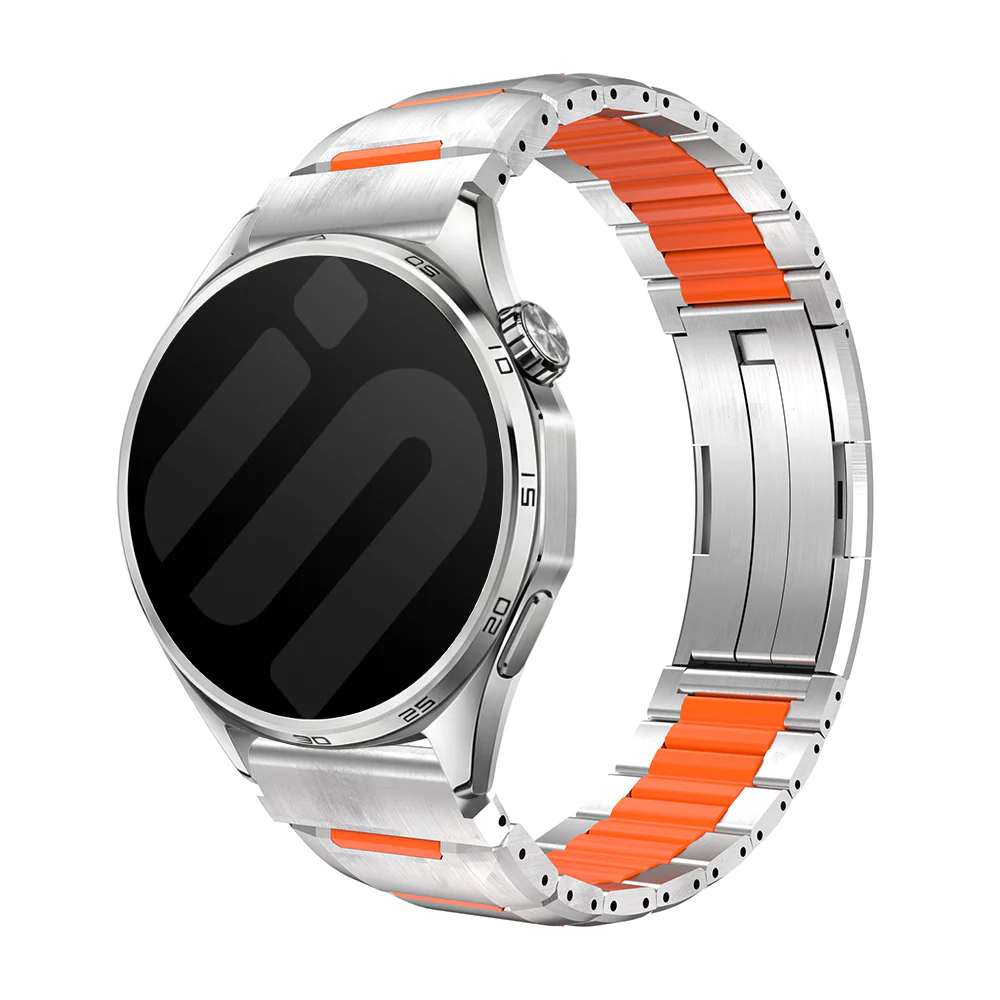 Gard Pro Ultra 'One Push' Steel Hybrid Strap (Titanium/Orange)