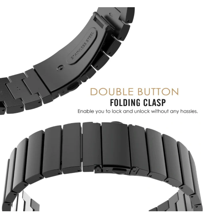 Gard Pro Ultra Premium Metal Strap (Black) - Image 4