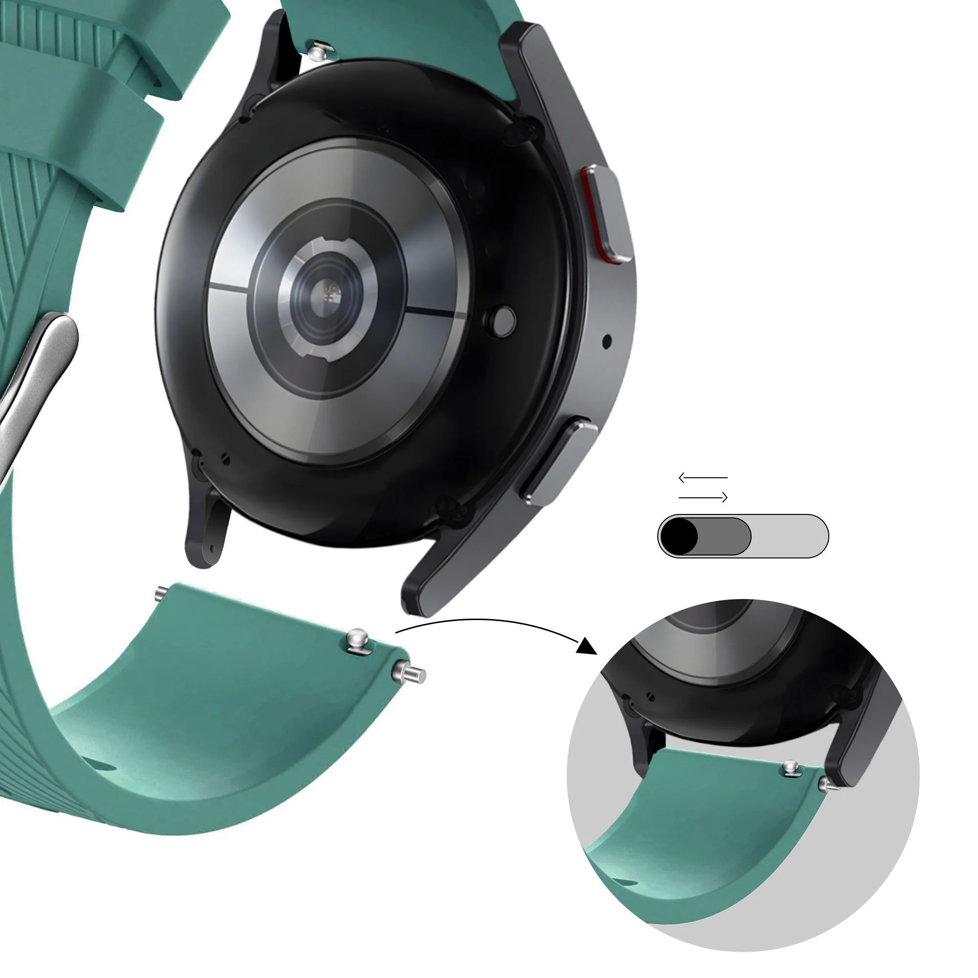 Bandz Gard Pro Ultra 2+ Silicone Strap 'Deluxe' (Viridian) - Image 4