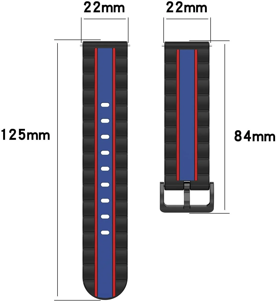 Gard Pro Ultra 2+ Special Edition Strap (Black/Blue) - Image 4