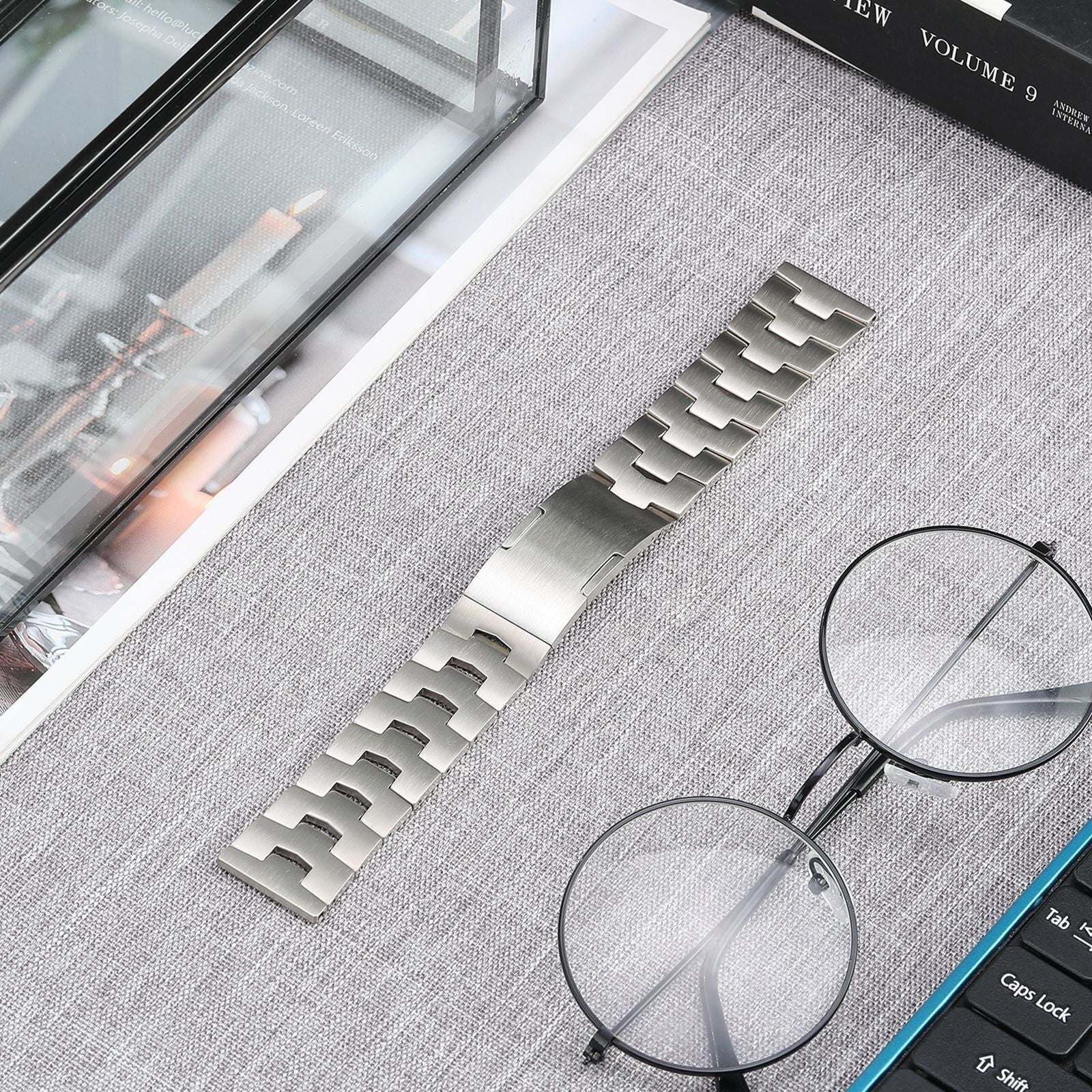 Gard Pro Ultra 2+ Titanium Grain Strap (Flat Clasp) (Silver) - Image 7