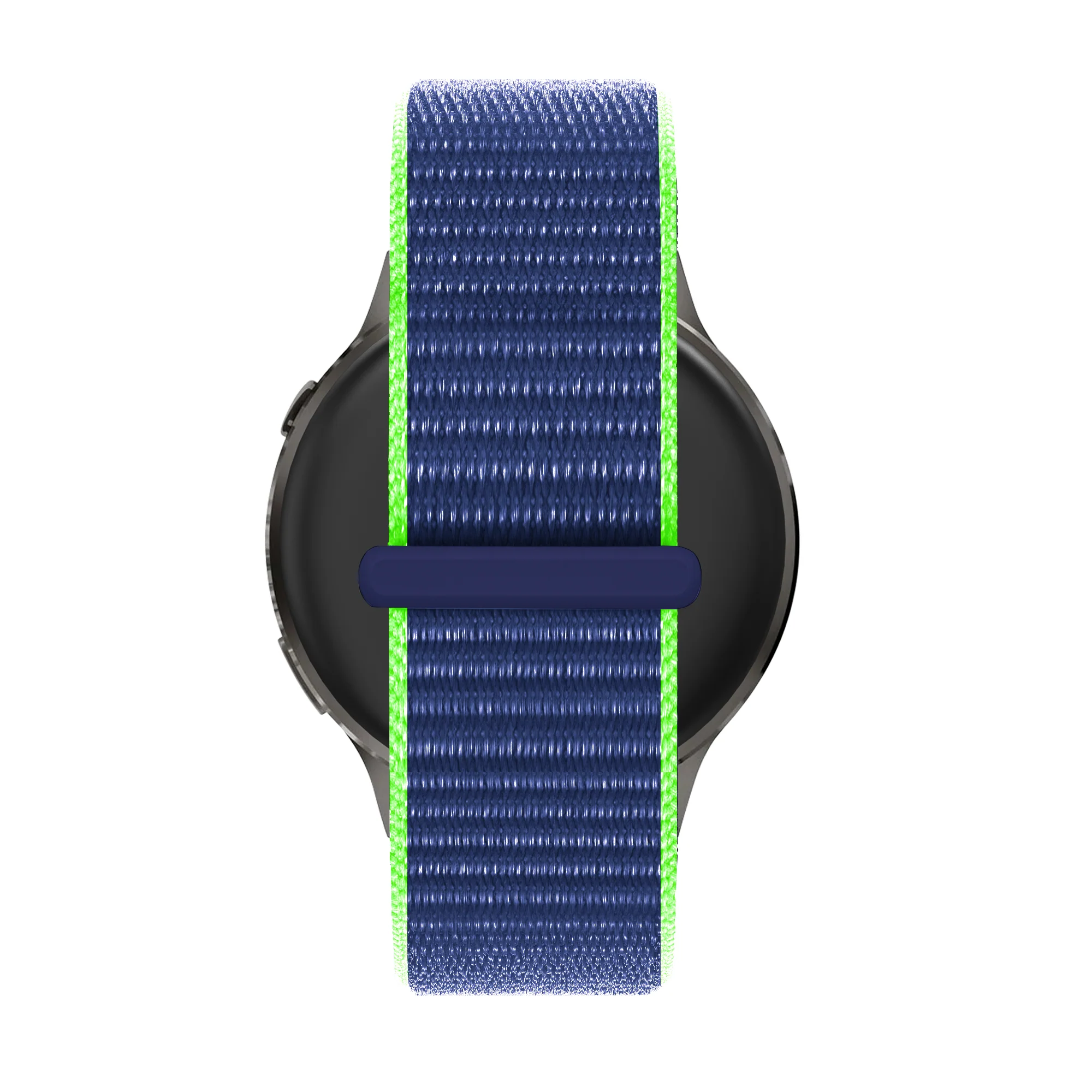 Bandz Garmin Forerunner 645 Nylon Loop Strap (Blue/Lime) - Image 3