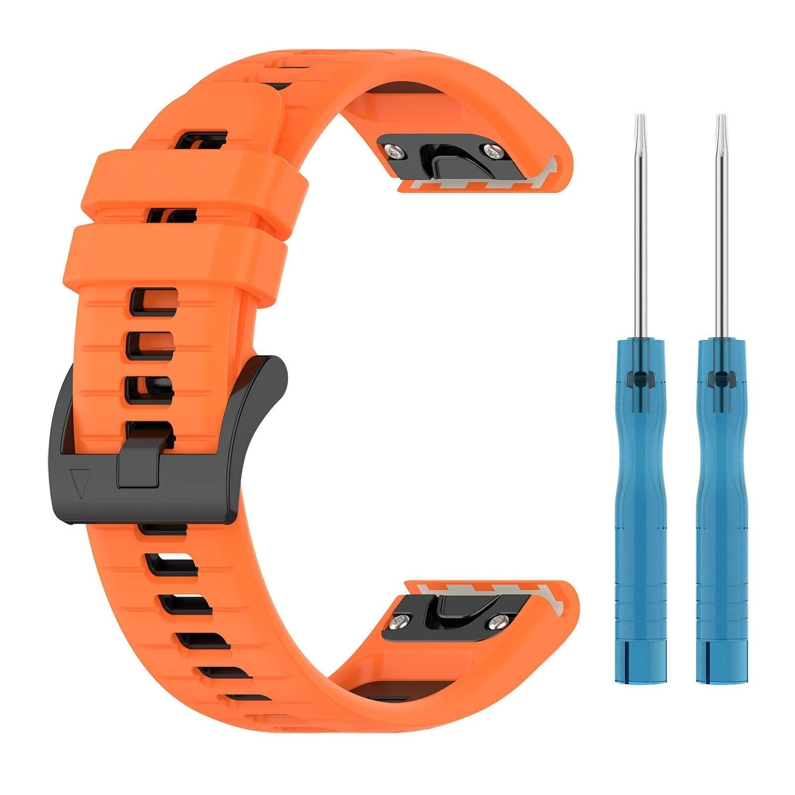Garmin Instinct Buckled Sport Strap (Orange/Black) - Image 5