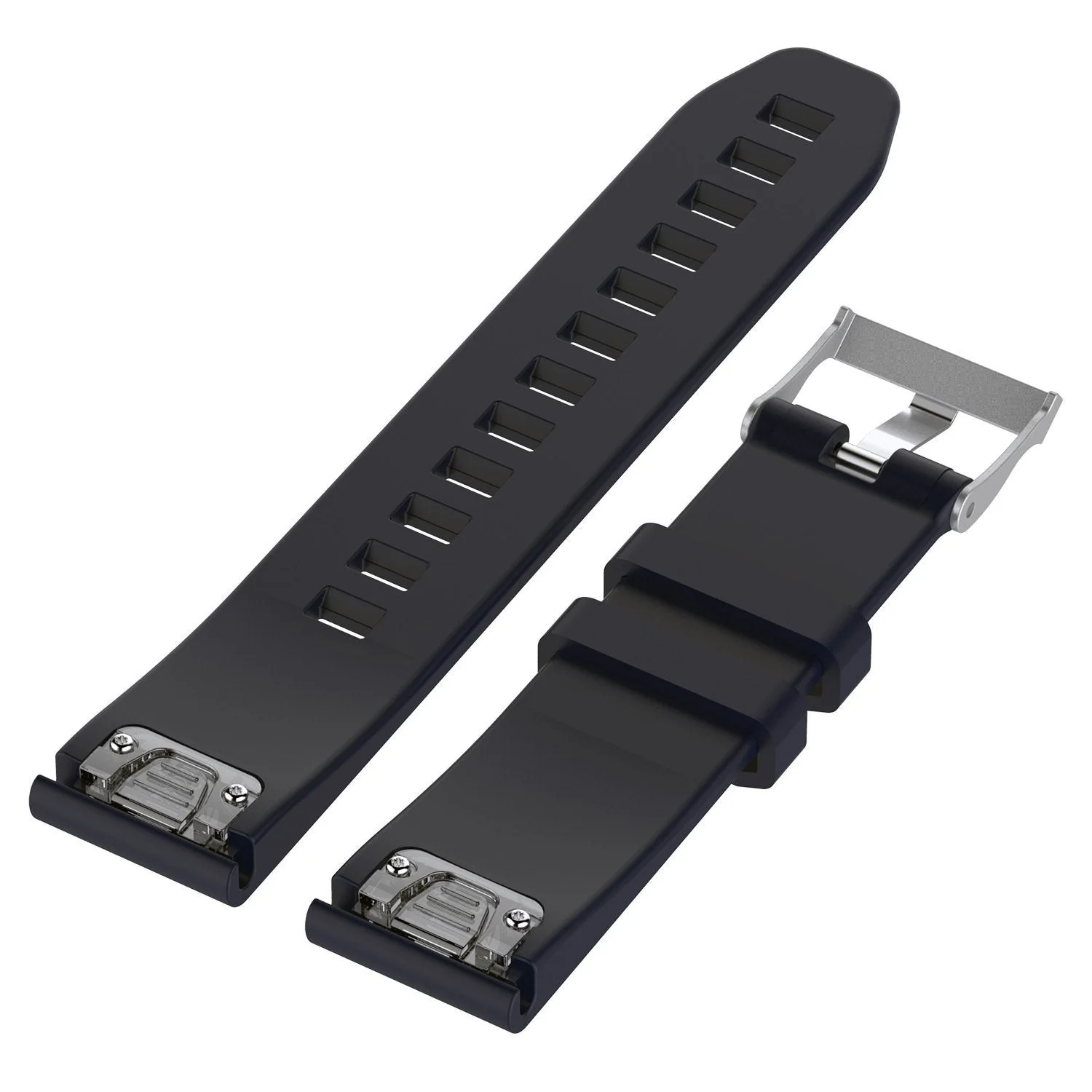 Garmin Instinct Glossy Silicone Strap (Dark Blue) - Image 3
