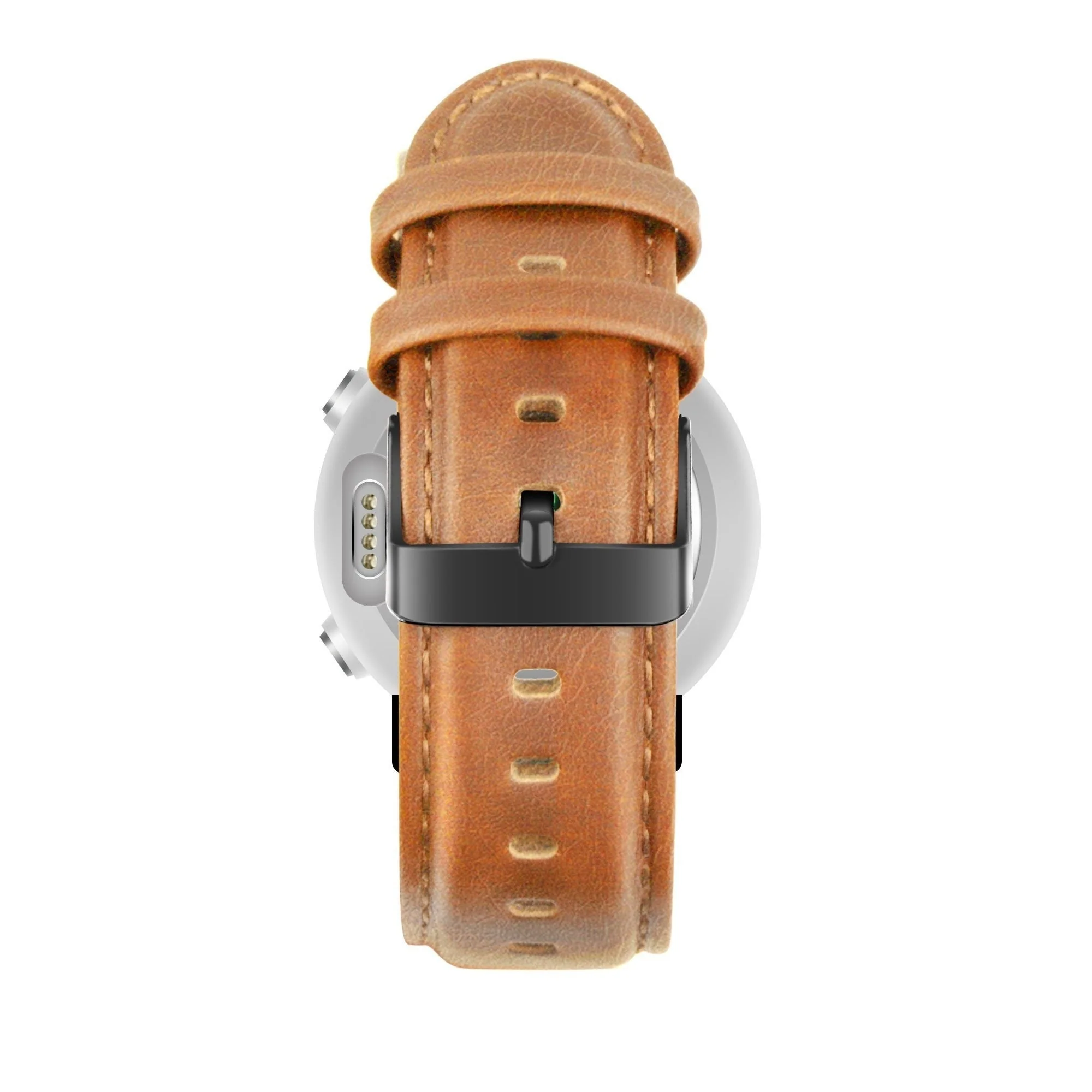 Bandz Garmin Instinct Leather Strap 'Classic' (Brown) - Image 3