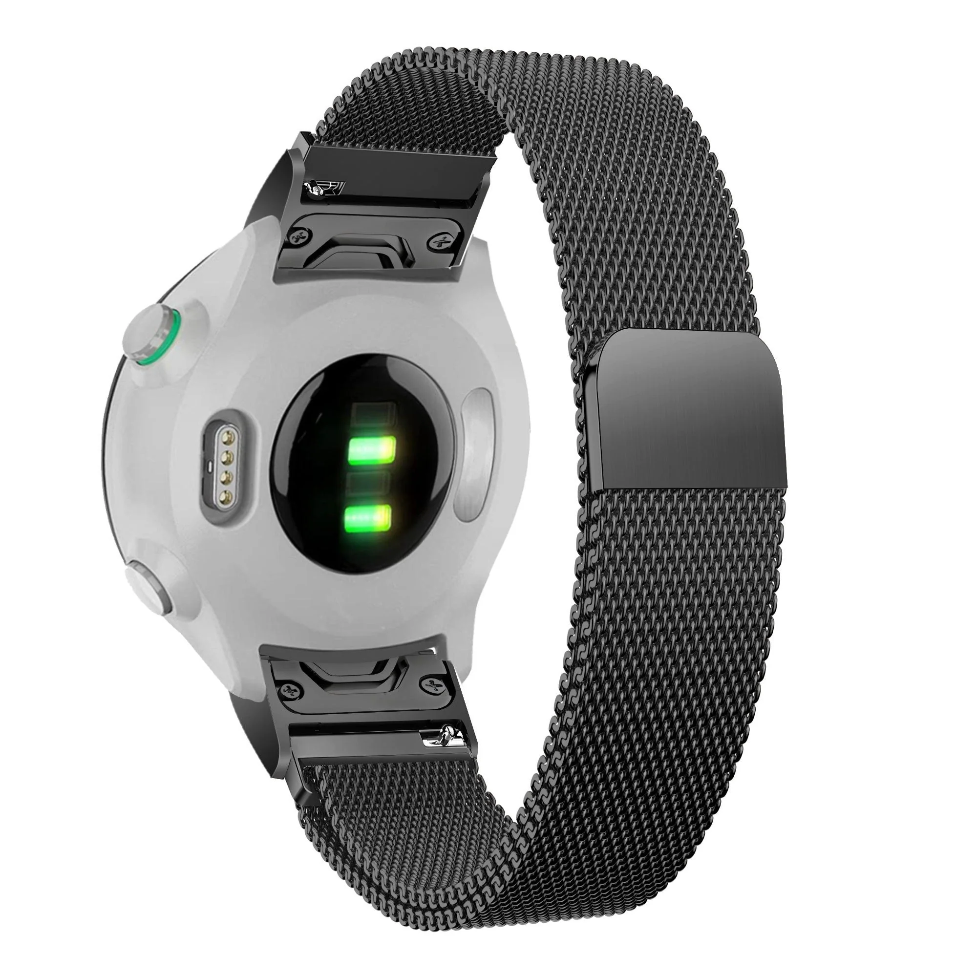 Bandz Garmin Instinct Milanese Loop Strap (Black) - Image 2