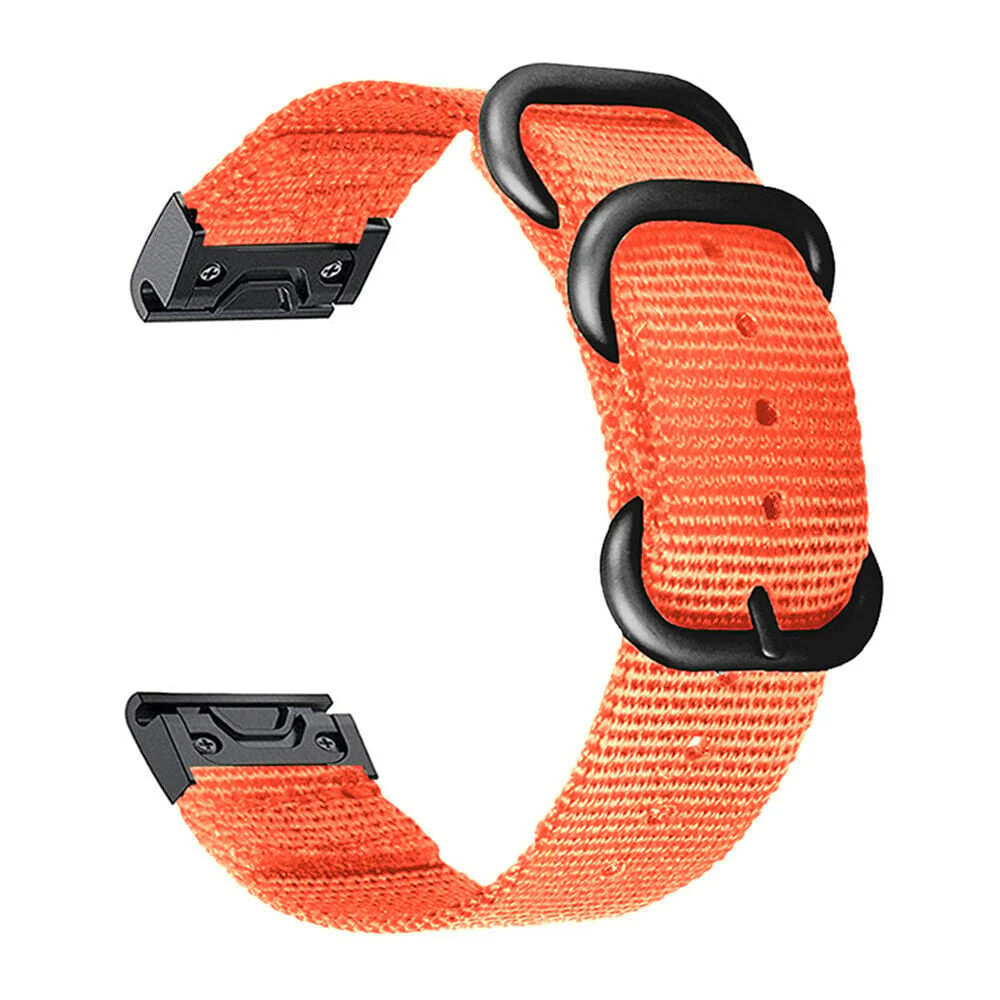 Garmin Instinct Nylon Buckle Strap (Orange) - Image 2