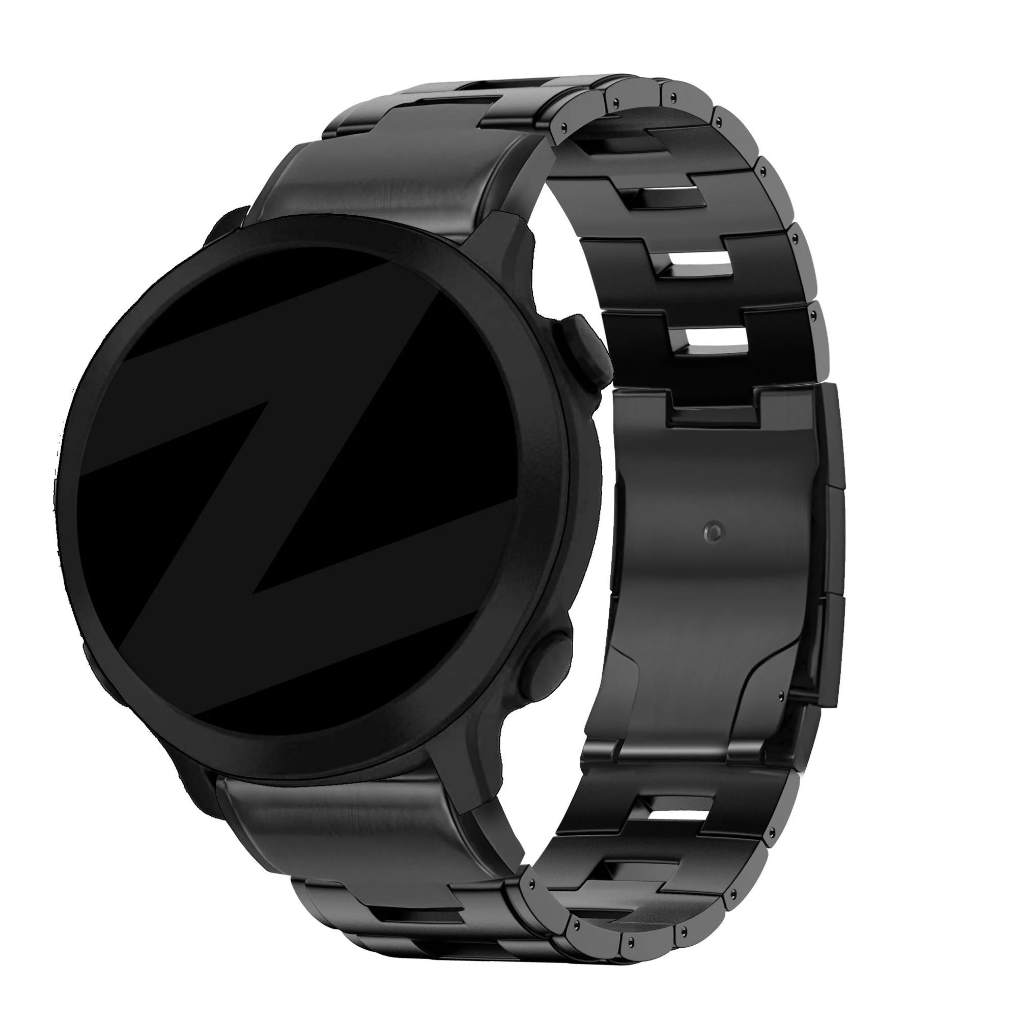 Bandz Garmin Instinct Titanium Link Strap (Black)